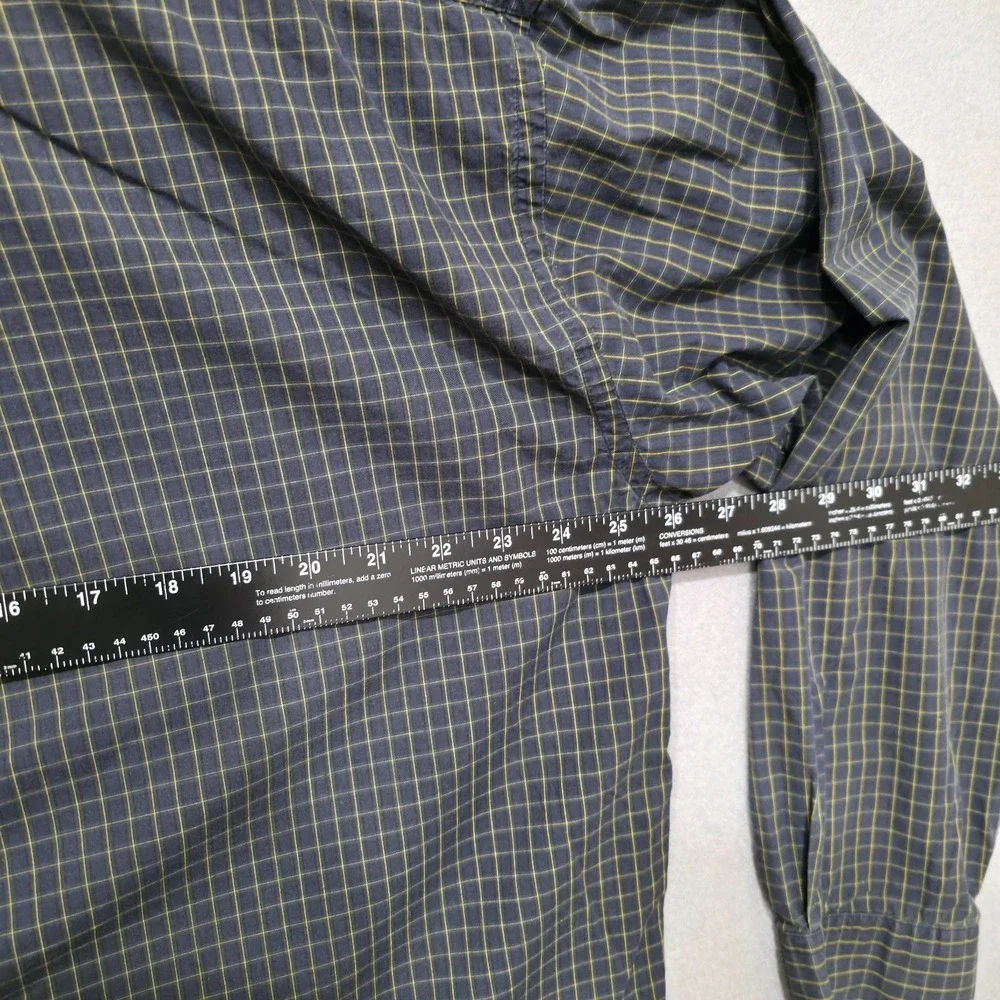 Mark‎ Alexander Sport Men's Long Sleeve Button Up Black Check Shirt Size XL